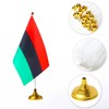 WXTWK 12 Pack Afro American Desk Flag Small Mini Pan