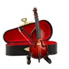 Dselvgvu Wooden Miniature Double Bass with Stand, Bow and Case