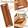 FoldTier Large Acacia Charcuterie Board with Handles, 36 x 12