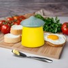 UFO Butter Crock with Water Seal Lid, Ceramic Butter Keeper