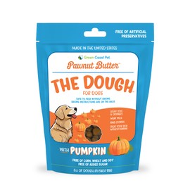 Pawnut Butter The Dough-Pumpkin Cookie Dough For Dogs 5 oz Digestive, Soft Treats with Real Peanut Butter, Made with Natural Ingredients, Dog Training Treats Wrapping Pills, Xylitol Free