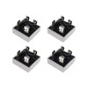 EMSea 4Pcs KBPC5010 Rectifier 1000V 50A 4 Pins Metal Case