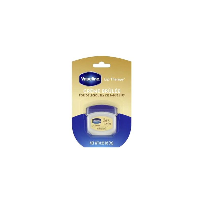 Vaseline Lip Therapy Lip Balm, Creme Brulee 0.25 oz (paquete