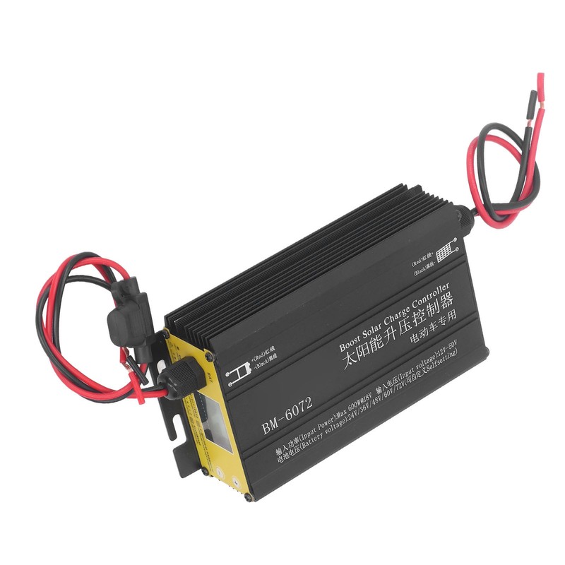 600W MPPT Boost Solar Charge Controller 12‑50V Input LCD Display