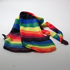 Zeekio Junior Sock Poi - 22" Length - Quality Stretch Material POI with Bean Bags (Rainbow Stripe)