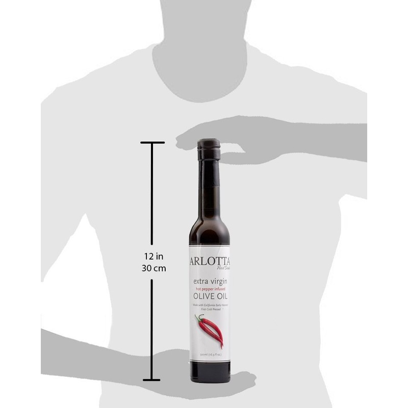 Arlotta Hot Pepper Infused Olive Oil California Organic Gourmet 16.9