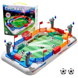 COUOMOXA Juego de mesa de fútbol para niños: mini juego de mesa de futbolín, juguetes de fútbol de interacción para niños de 3, 4, 5, 6, 7, 8 a 12 años, fiesta familiar en interiores, sala de juegos