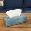 Dulton H20-0155LDM Cover, Fall Double Tissue Box, Light Denim, Height