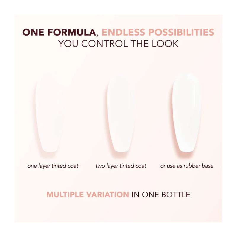 Kiara Sky Tinted Rubber Top Coat Vanilla Lace