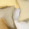 Madizz Set of 2 Linen Cushion Covers with Wide Edge,