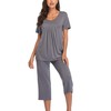 COLORFULLEAF Womens Pajama Sets Summer Pjs Lounge Sets for Women