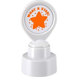 COLOP motivational stamp - What a star - Orange Ink | 147169 | Teacher reward school stamper