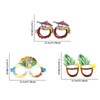 18pcs Paper Eyeglasses 6 Styles Funny Hawaiian Paper Sunglasses for