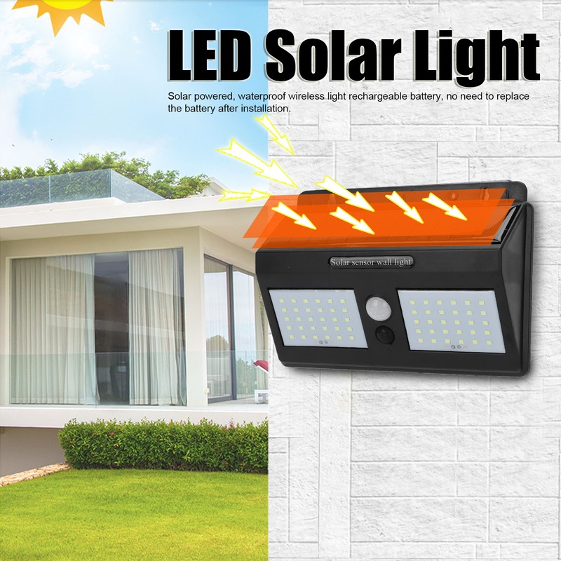 60 LED Solar Power Light Outdoor Wireless Sensor Solar Induction