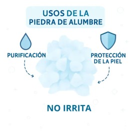 Piedra De Alumbre Natural Premium 1kg Granulada (polvo)