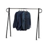 SSWBasics 60 x 60 inch Black & Chrome Single-Rail Garment Rack