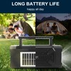 ABEAUROOSE Outdoor Solar Bluetooth Speaker with Emergency Flashlight, FM Radio