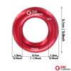 GM CLIMBING Small Aluminum Climbing Rappel Ring for Rock Climbing