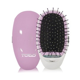TODO Ionic Styling Hair Brush Straight Smooth Silky Hair Stainless Steel Bristle Pink