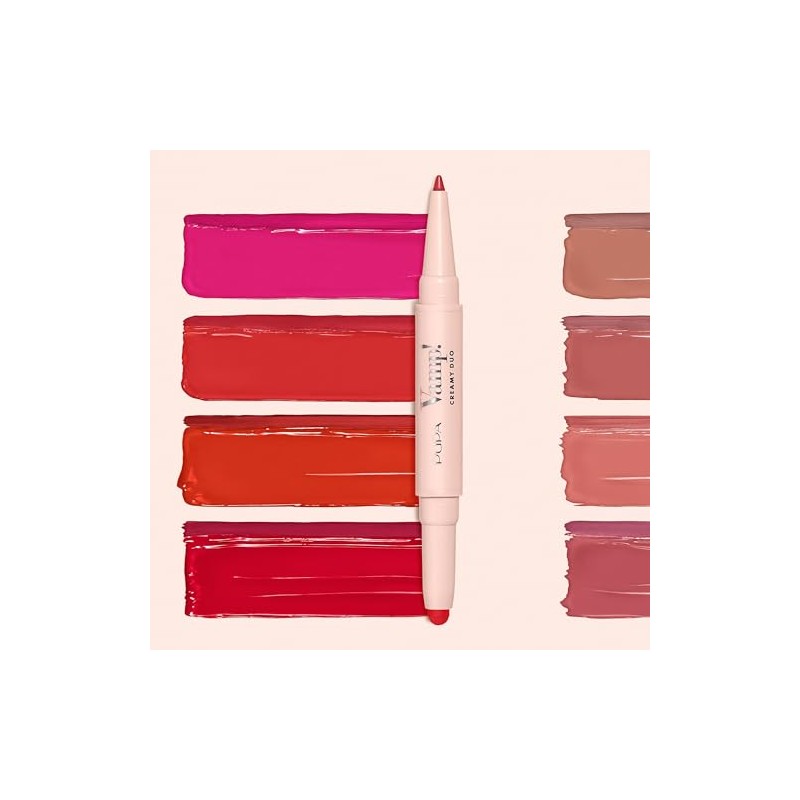 Vamp! Creamy Duo Contouring Lip Pencil and Shiny Lipstick -