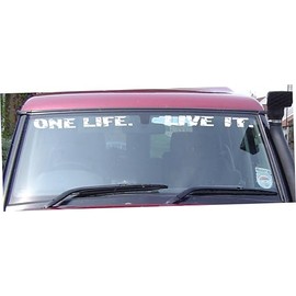 ONE LIFE LIVE IT, STICKER suitable for LAND ROVER Discovery Windscreen