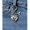Rikhiua Bow Keychain Bow Bag Charm Heart Star Charm Y2K