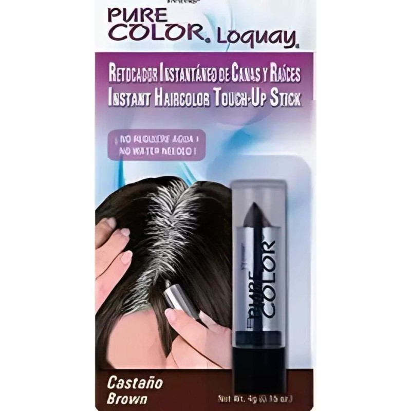 Loquay Retocador Instantáneo De Canas Y Raíces Loquay Castaño Tono