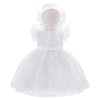 Dressy Daisy Creamy White Christening Dresses Baptism Gown Outfit with