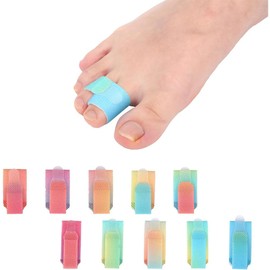 Yeanifeana 10Pack Broken Toe Wraps, Toe Protectors Adjustable Straightener Big Small Support Brace Hammer Corrector Toes Splint Separators Spacers Spreaders for Men Women