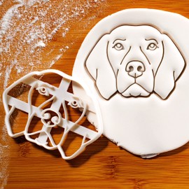 Short Haired Hungarian Pointer Dog Face Cookie Cutter (Vizsla) 1 Piece