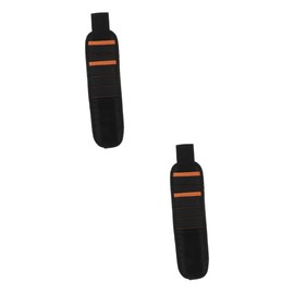 Operitacx 2 Stück Magnetarmband Mit Schnalle Gürtel Riemen Flexibel Für Klempner Elektriker Inklusive Gadget Magnetischer Werkzeughalter 1680D Oxford Stoff Schwarz