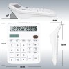 Calculadora Electrónica 12 Dígitos Computadora,energía Solar Color Blanco