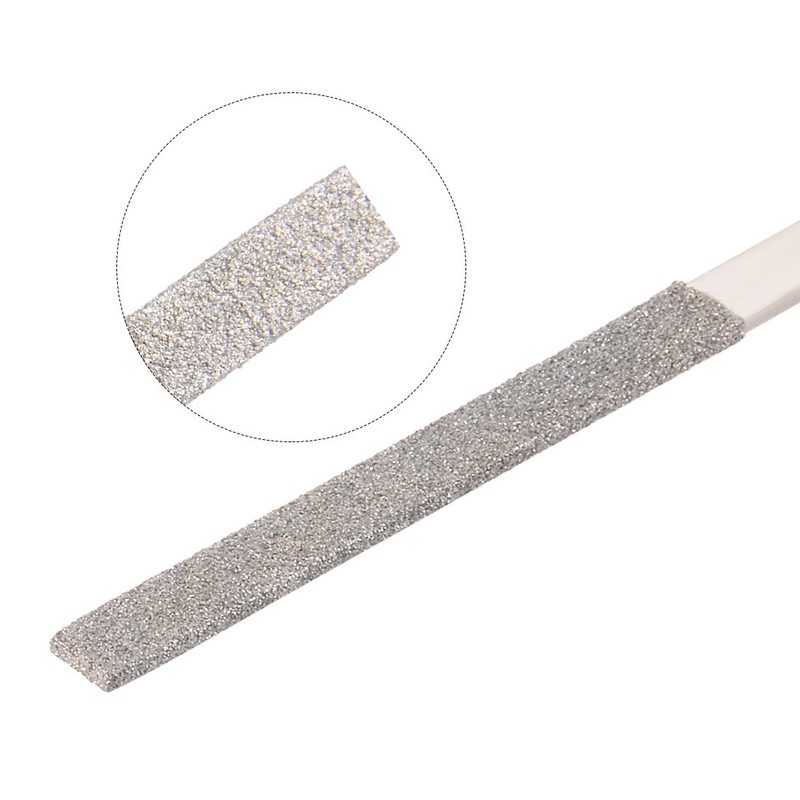 Sourcingmap 3mm x 140mm Flat Diamond Needle File 150 Grit
