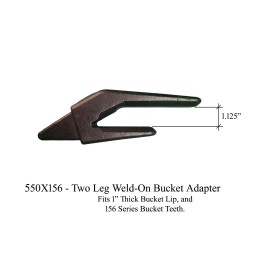 Quality Aftermarket 3 Excavator Bucket Combo, Weld-on Shanks, Rock Teeth & Pins, 1" Lip - 550X156