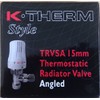 Ktherm 5060168224101 15 mm Thermostatic Radiator Valve and 10 mm Reversible TRV, Multi-Colour