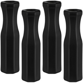 TOPPERFUN 4Pcs Octagonal Foosball Handles Plastic Table Football Grip Replacement Black Ergonomic Design for Game Room Accessories