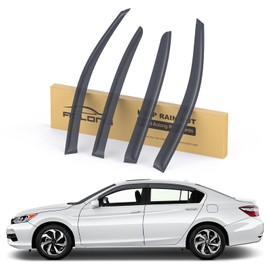 ACLONG Smoke Rain Guards Fit for Honda Accord 2013-2017 Tape-On Side Shatterproof Window Visor, Window Deflectors, 4-Piece Set