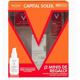 VICHY Kit Capital Soleil UV Age Daily Con Color 40 ml + Mini Liftactiv Creme Collagen Specialist 15 ml + Mini Liftactiv B3 Serum 5 ml