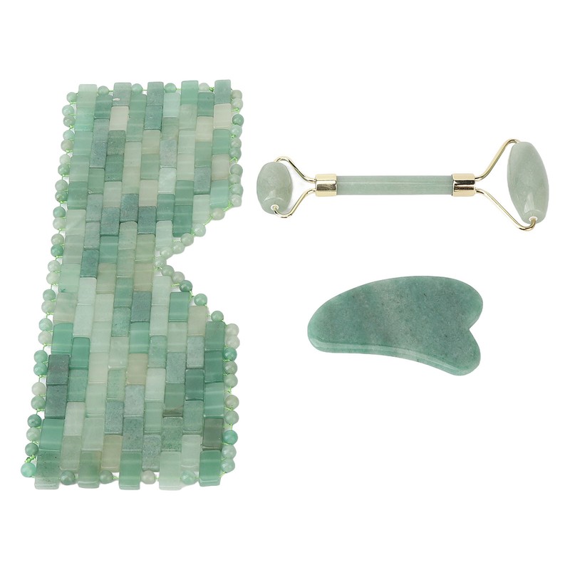 Jadestone Eye Pad Roller Cooling Relieve Puffiness Adjustable Jadestone Eye