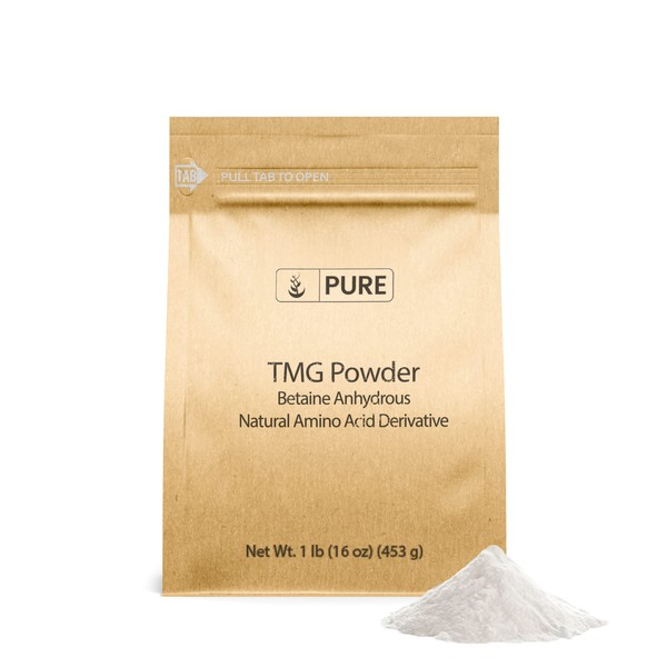 Pure Original Ingredients Trimethylglycine (1lb) TMG Powder, Vegan and Gluten-Free