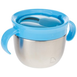 Munchkin 11361 Snack Plus Stainless Steel Catcher, Assorted color [color may vary]