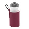 Quadra Water Bottle And Fabric Sleeve Holder (One Size) (Black)