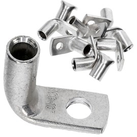 Pack of 10 Kalitec KA3-L6 Standard Pipe Cable Lugs Angled 16 mm² M6 I without Viewing Hole I 90° I Made in Germany