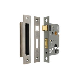 CE Rated-Euro Profile Mortice Door Lever Sash Lock Case Cylinder Keyhole 2.5/3" (Antique, 2.5 Inch)