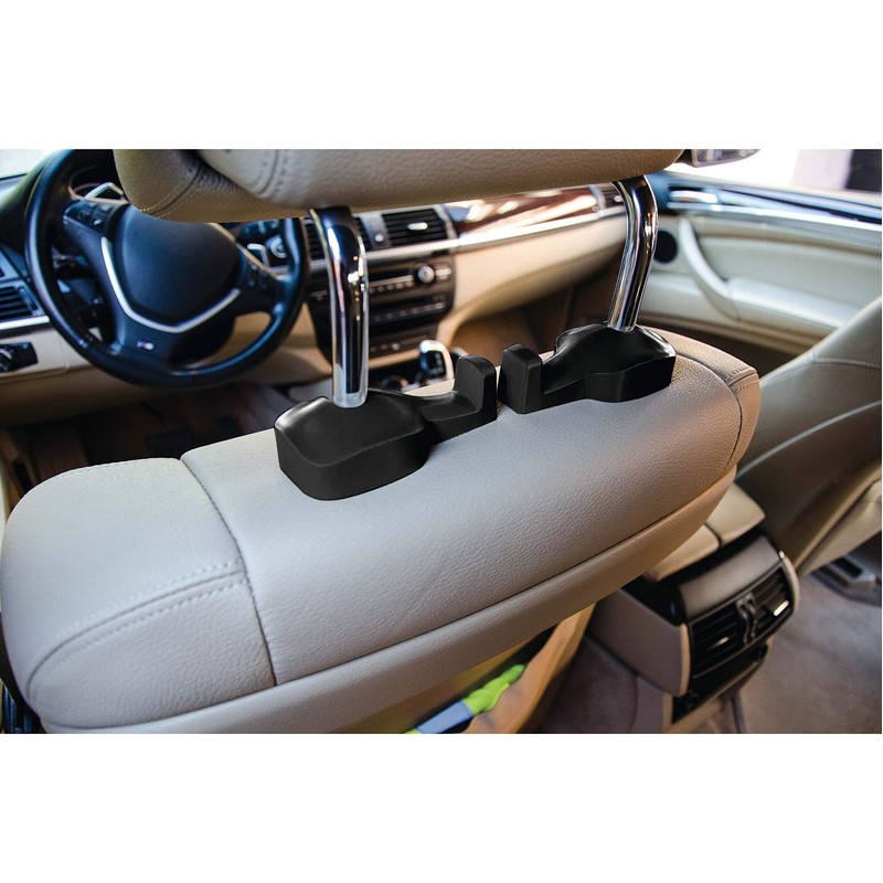 CAR+ Universal Back Seat Headrest Hanger Holder Hook 2-Pieces