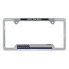 Police Flag Open Chrome License Plate Frame