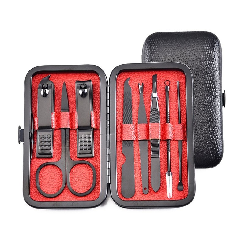 모카로아03 8-Piece Nail Care Set with Nail File
