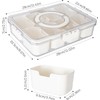 Divided Serving Trays with Lids and Handle, Multi-Purpose 8 Compartments