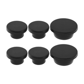 Micro Traders 6Pcs Replacement Wrangler Tailgate Plugs Compatible with Jeep Wrangler JK Spare Tire Delete Hole Filling Tailgate Rubber Plug