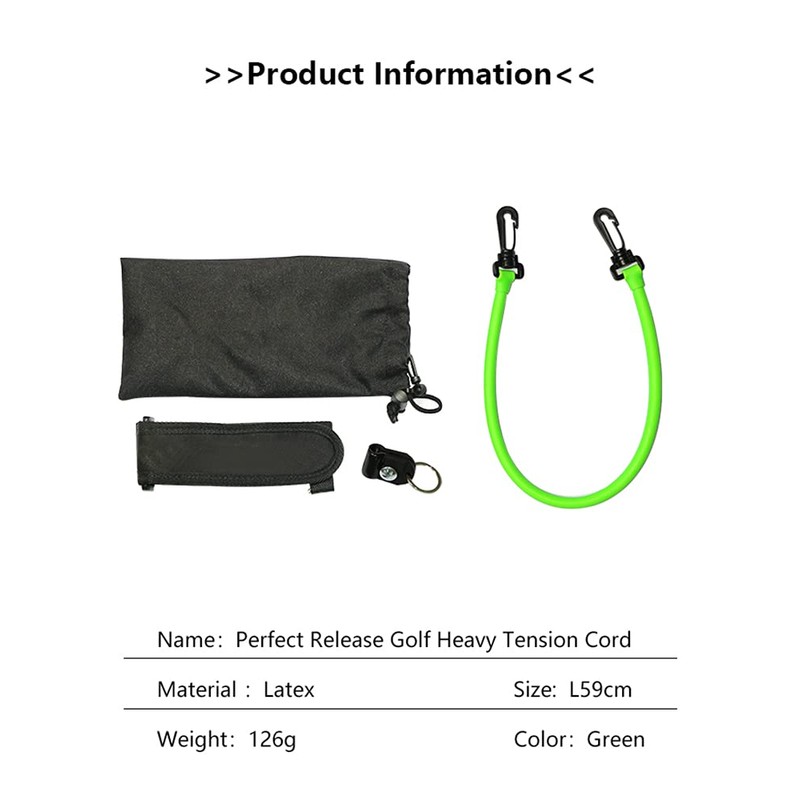 ANCLLO Golf Swing Release Trainer, Golf Teaching Rope Flexible And